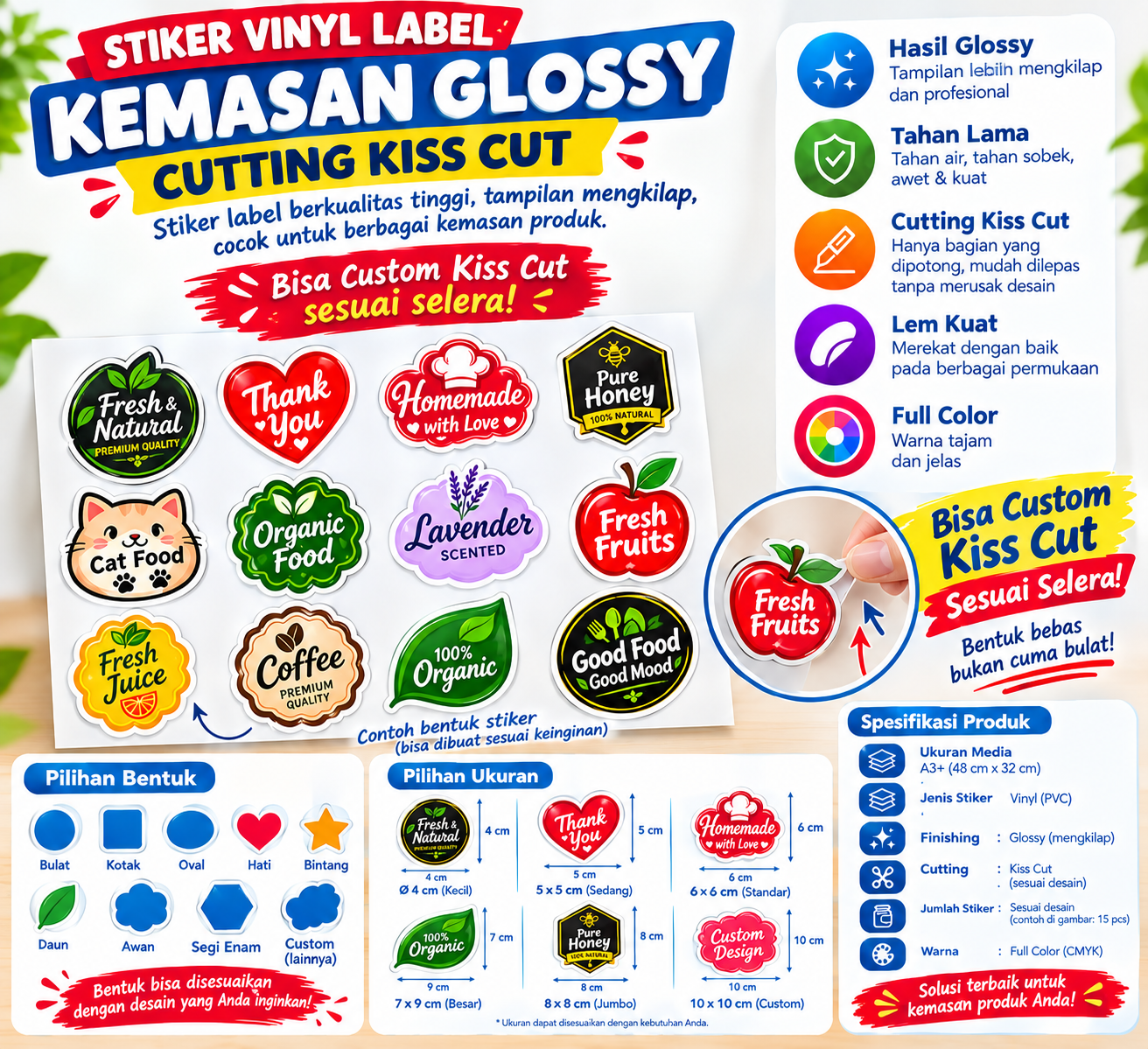 Contoh desain produk percetakan